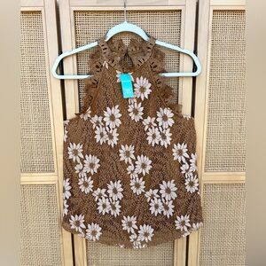 Maurices Lace Top - Mustard